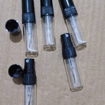 شیشه عطر3میل تستر والف پلاستیکی مشکی